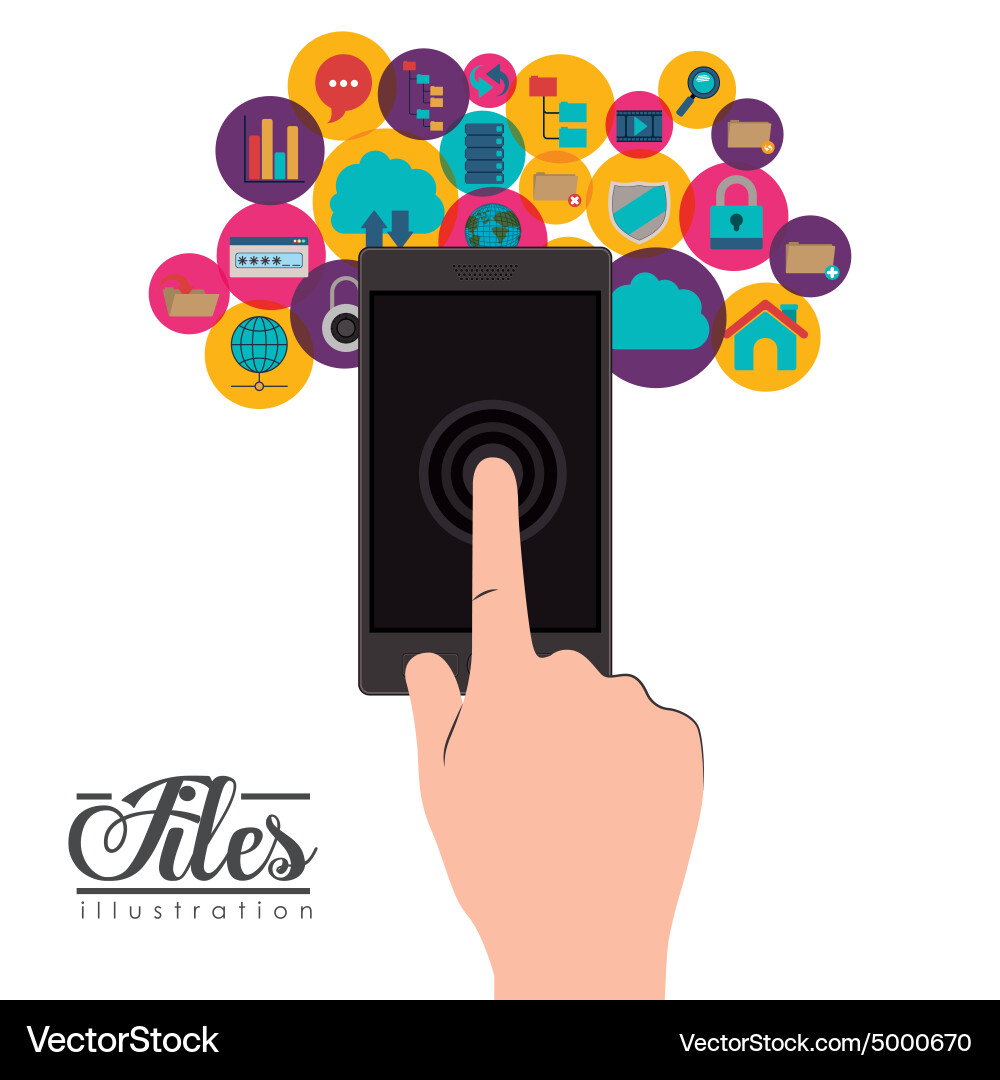 Files design vector image