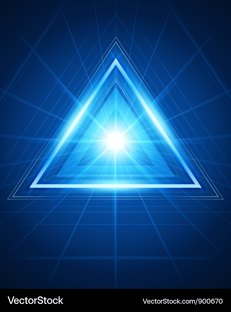 Futuristic Abstract Triangle Background vector image