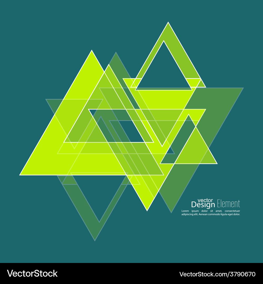 Geometric Triangle Pattern vector image
