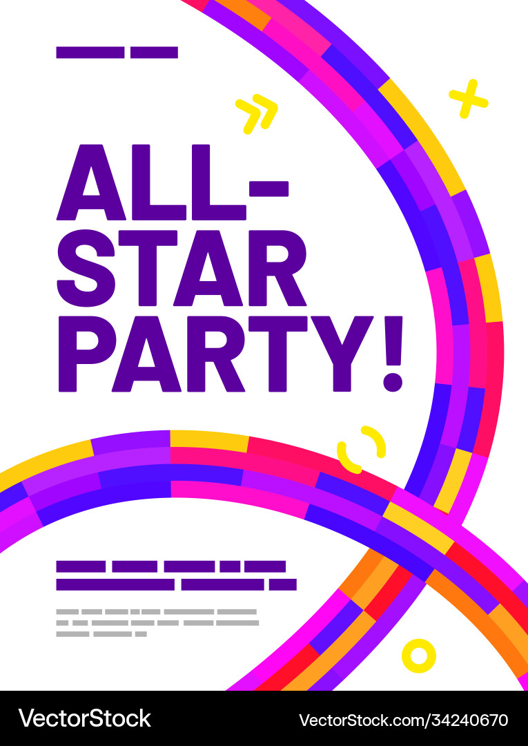 Layout design template with abstract dynamic vector image
