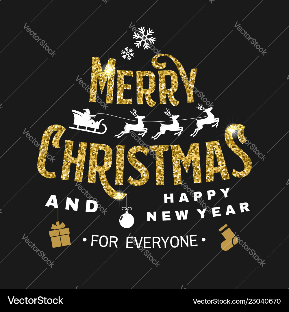 Merry christmas and happy new year stamp sticker Merry christmas and happy new year stamp sticker vector image
