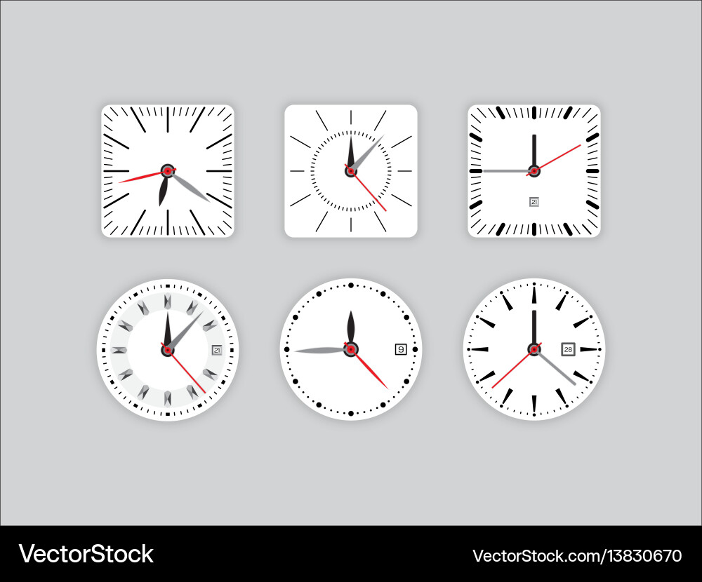 Set clock dial timer Set clock dial timer vector image
