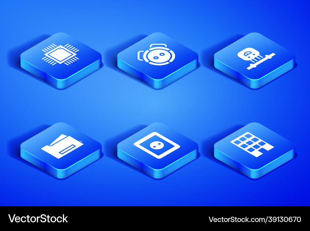 Set house processor with microcircuits cpu Set house processor with microcircuits cpu vector image