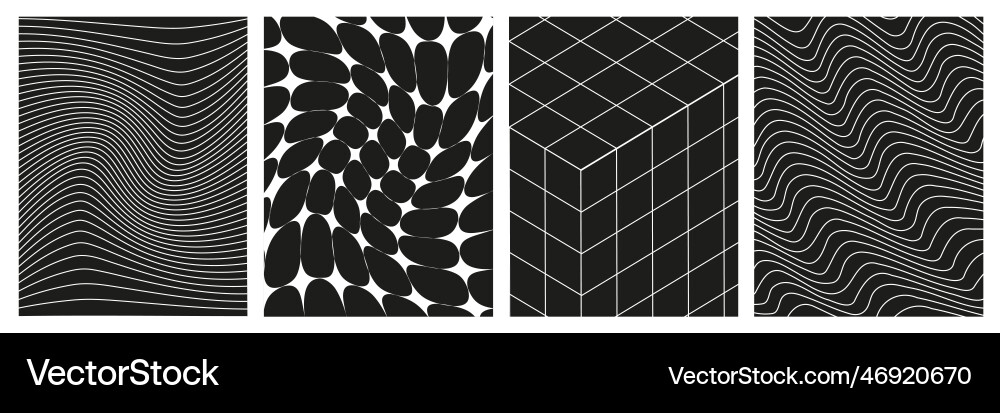 Set of geometry wireframe grid backgrounds Set of geometry wireframe grid backgrounds vector image
