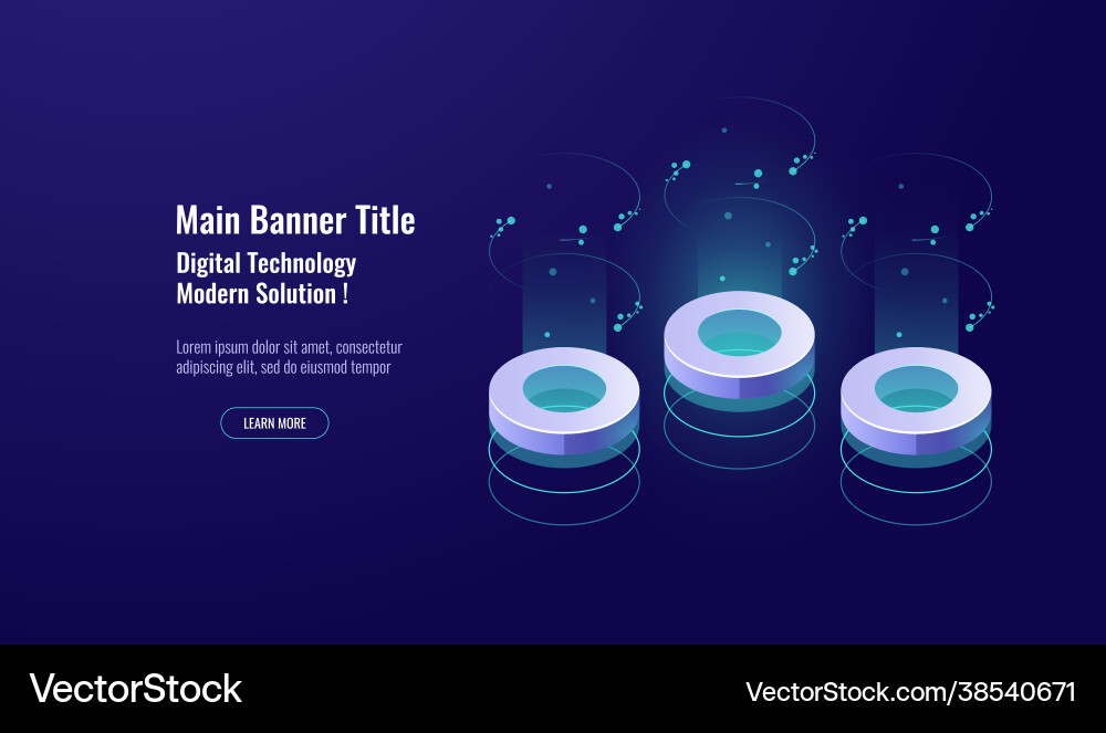 Big data processing concept digital technology Big data processing concept digital technology vector image