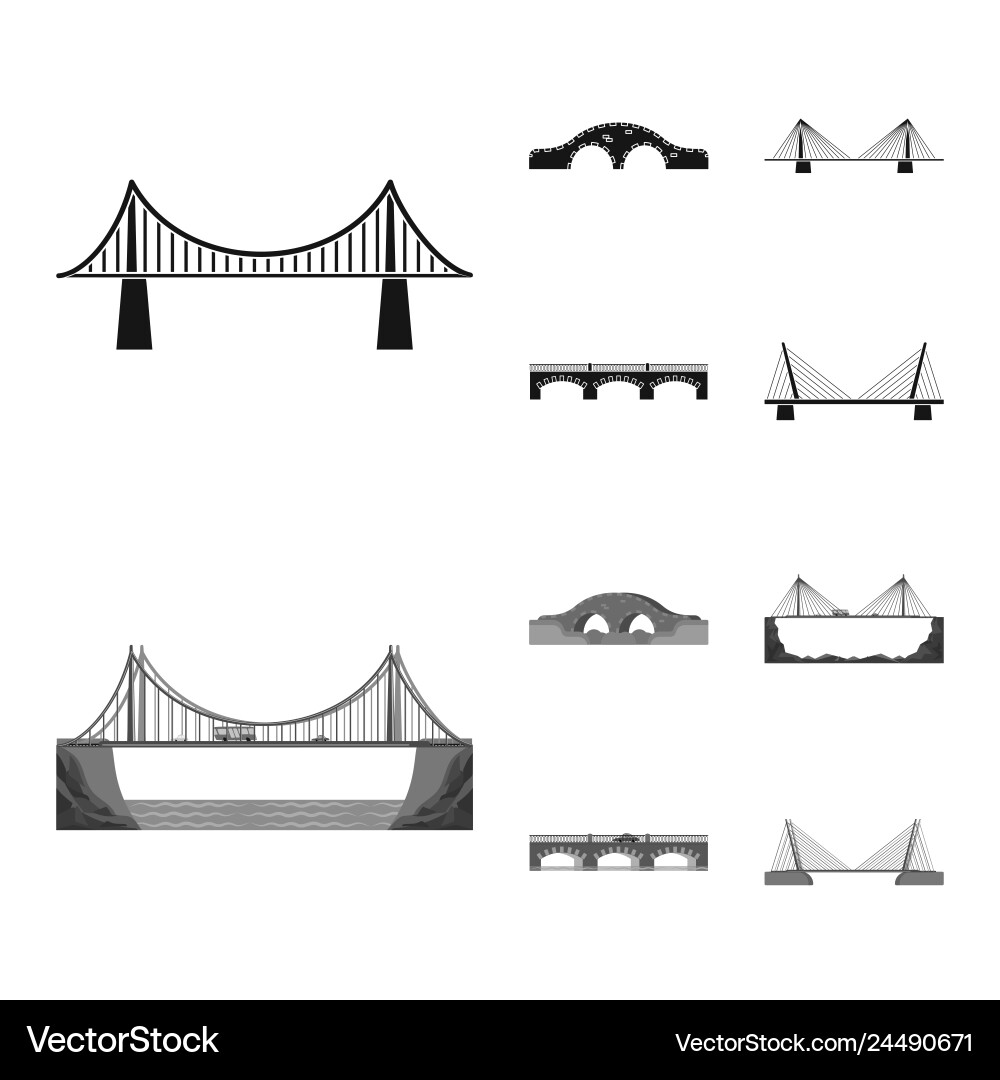 Design of connection and symbol set Design of connection and symbol set vector image