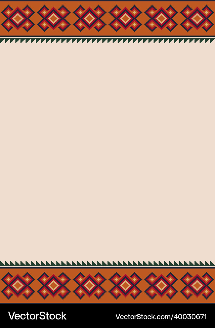 Ethnic pattern background with copy space Ethnic pattern background with copy space vector image