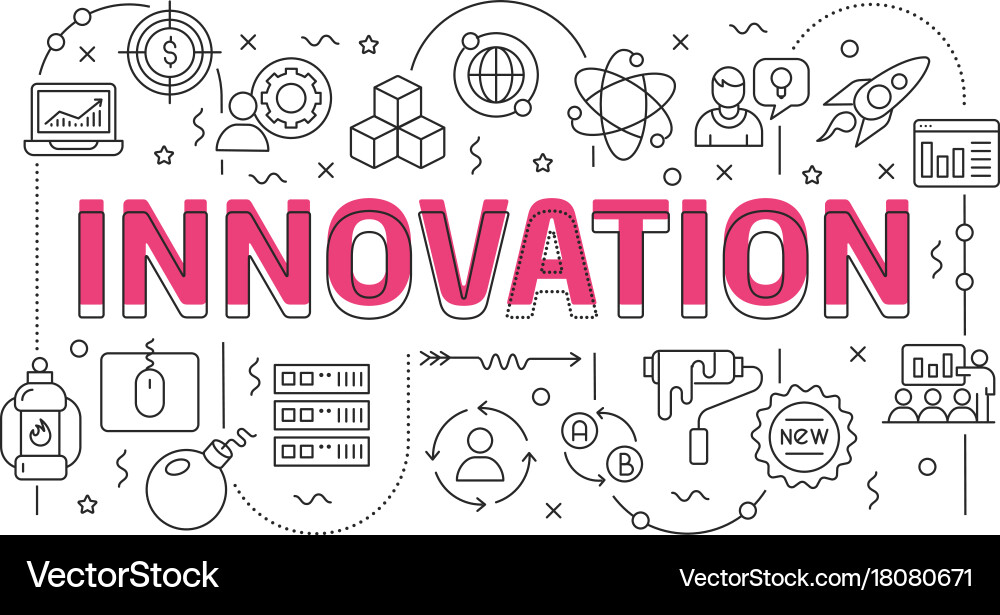 Linear slide for the presentation Vector Image