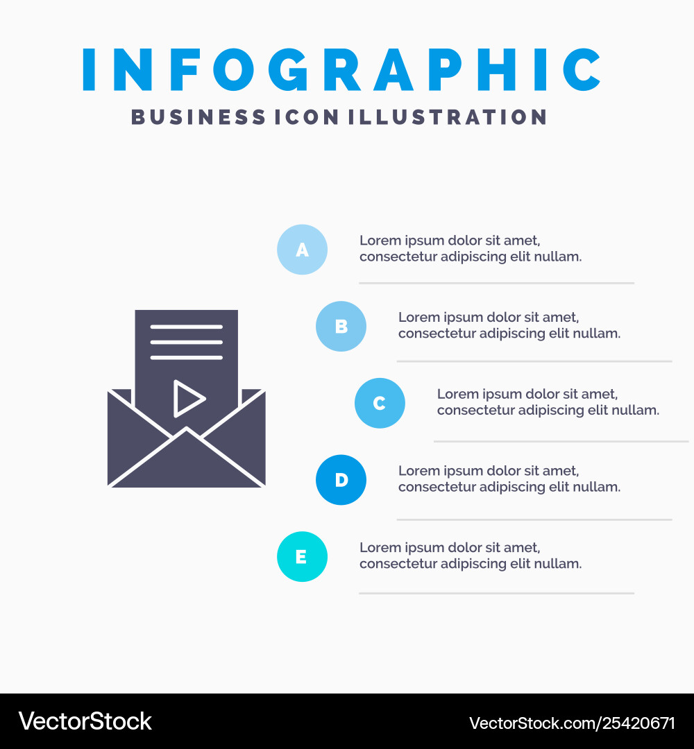 Mail message sms video player solid icon Mail message sms video player solid icon vector image
