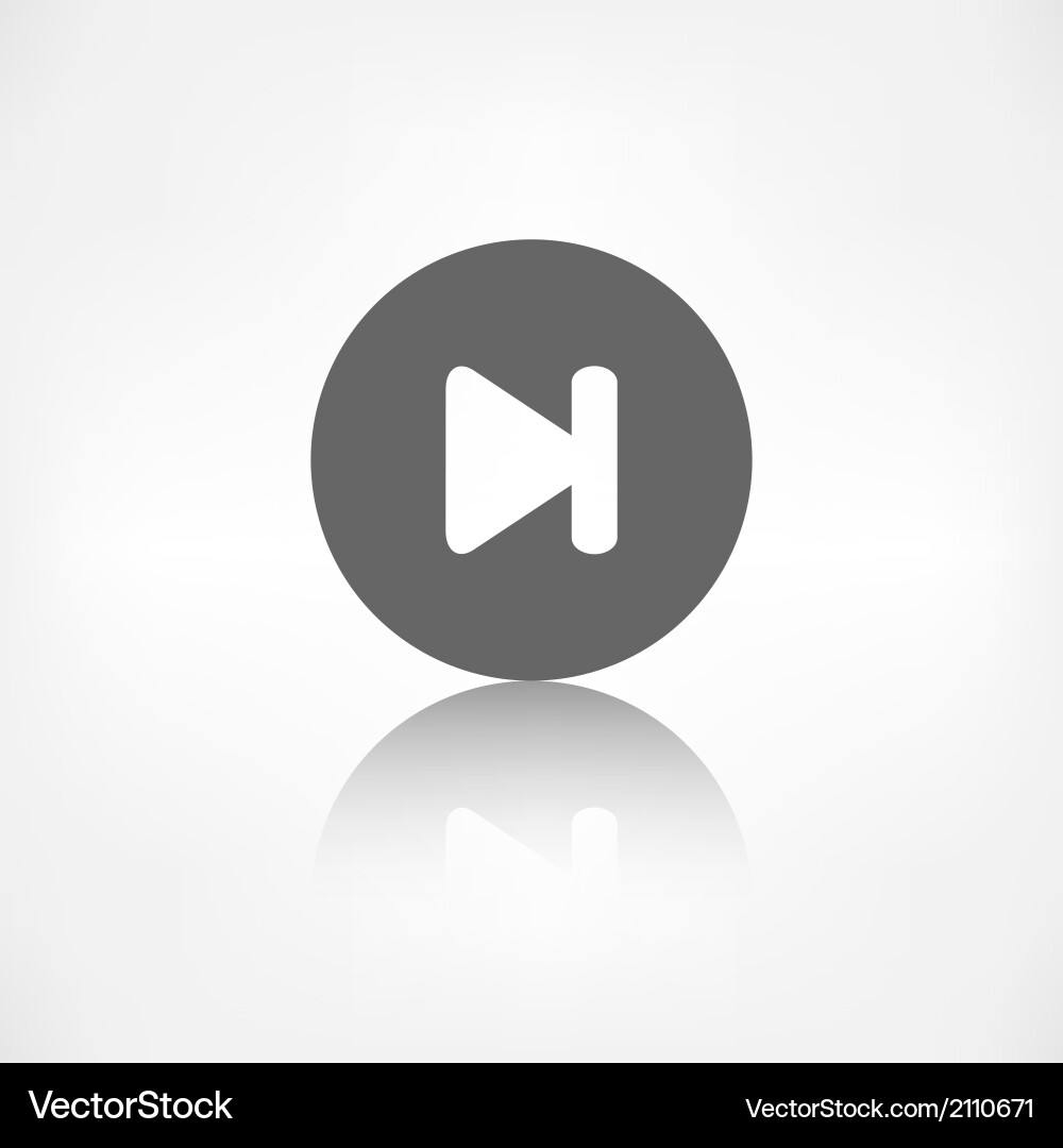 Next track web iconmedia player vector image