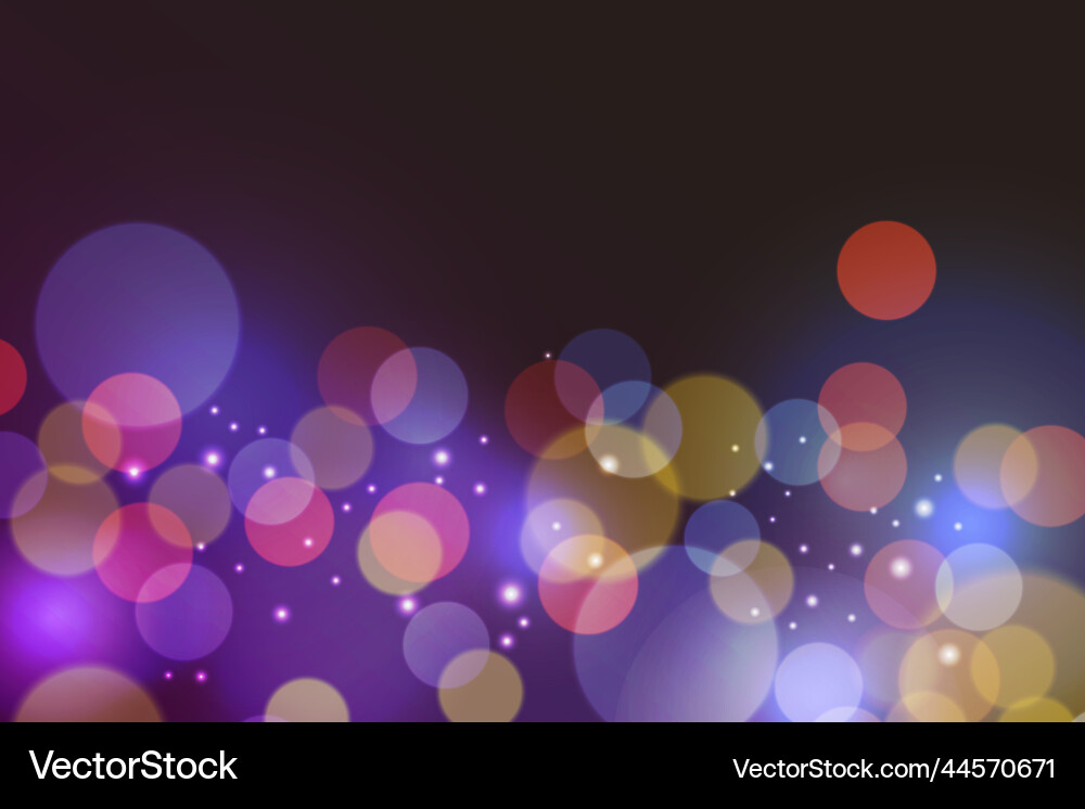 Realistic bokeh lights background design Realistic bokeh lights background design Vector Image