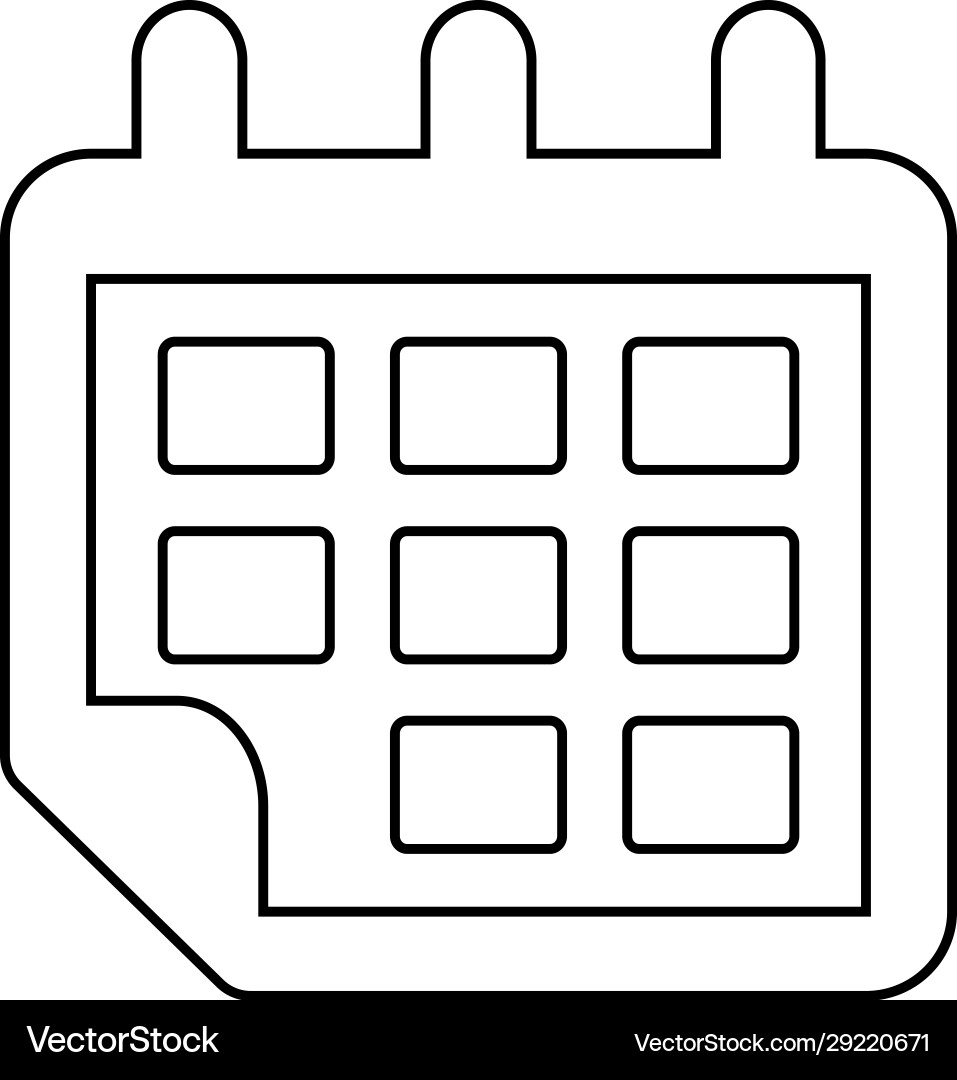 Timer event delivery date schedule icon Vector Image