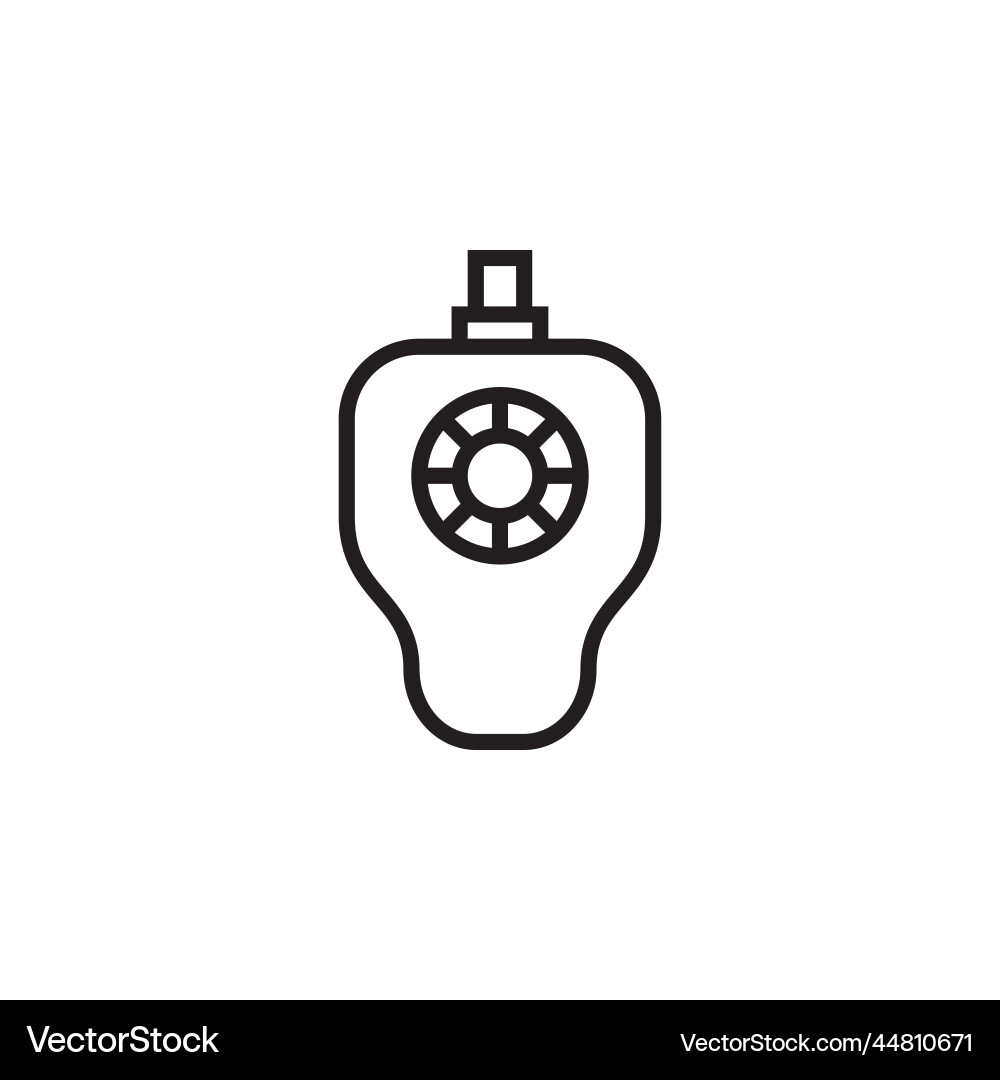 Trackball icon computer component outline Trackball icon computer component outline vector image