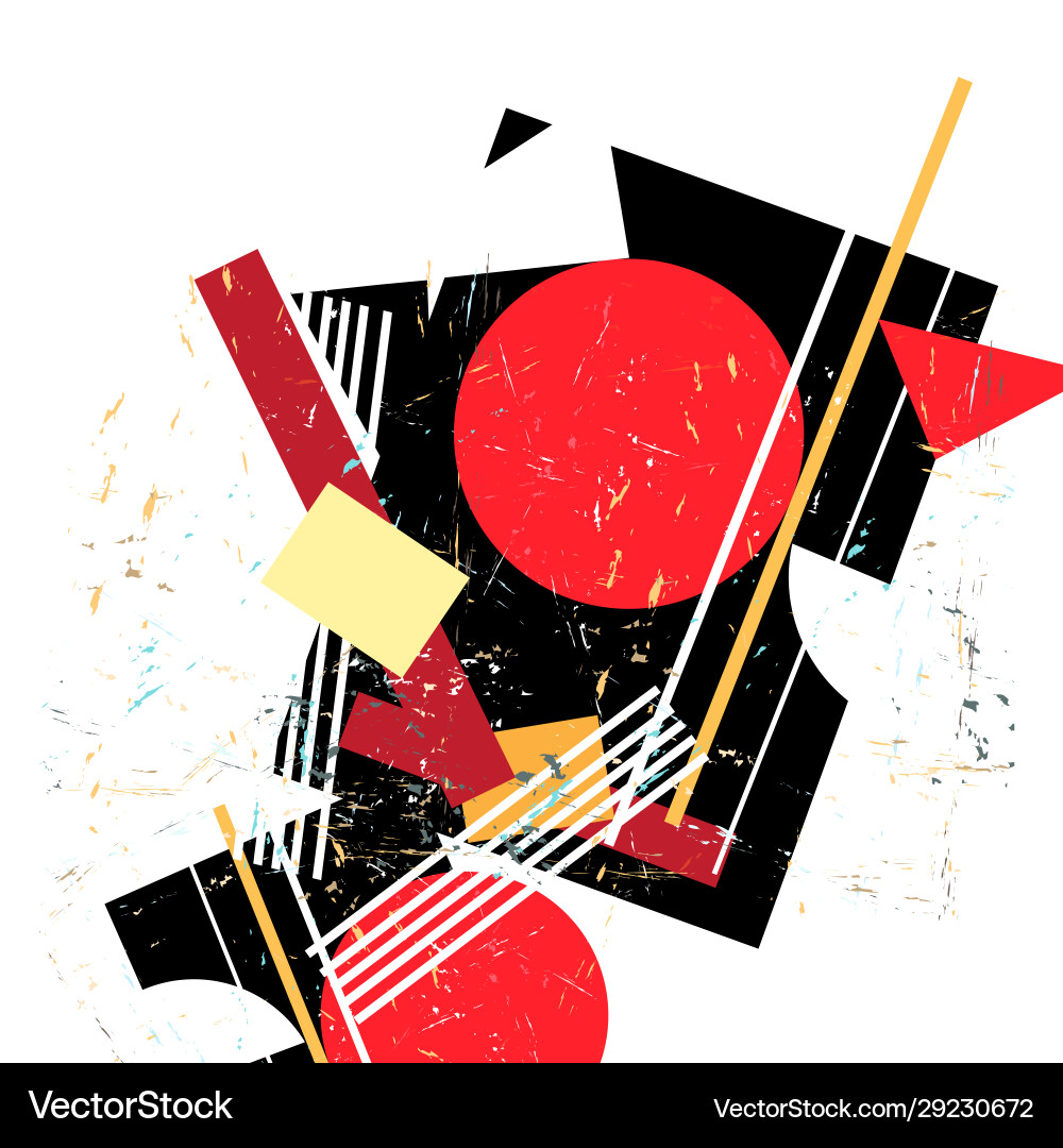 Abstract avant-garde pattern with geometry Abstract avant-garde pattern with geometry vector image