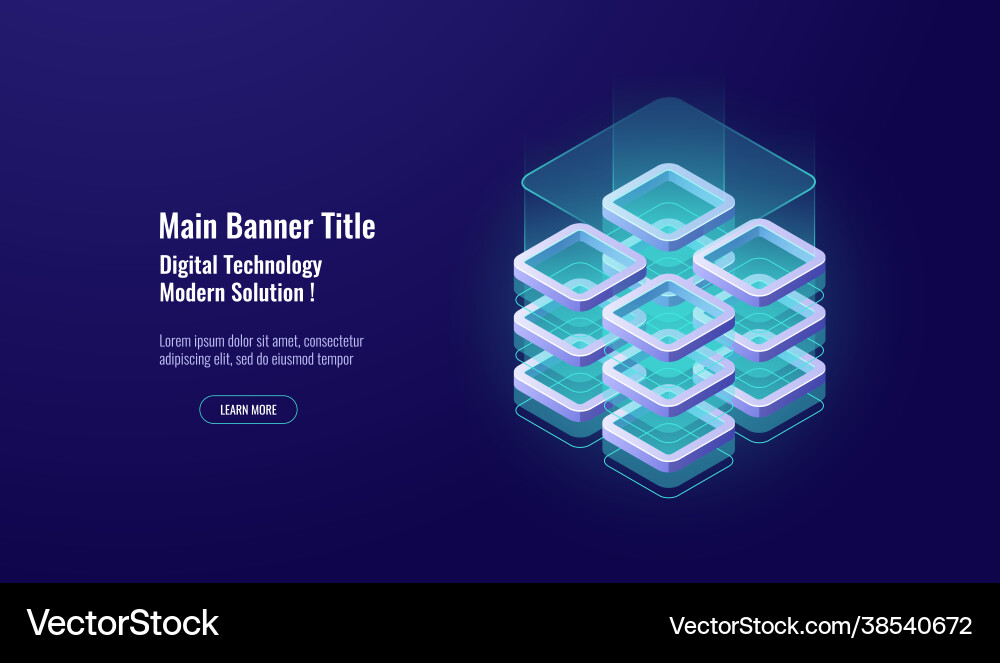 Big Data Security & Cloud Storage vector image