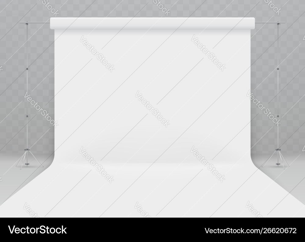Empty photo studio realistic 3d template mock up Empty photo studio realistic 3d template mock up vector image