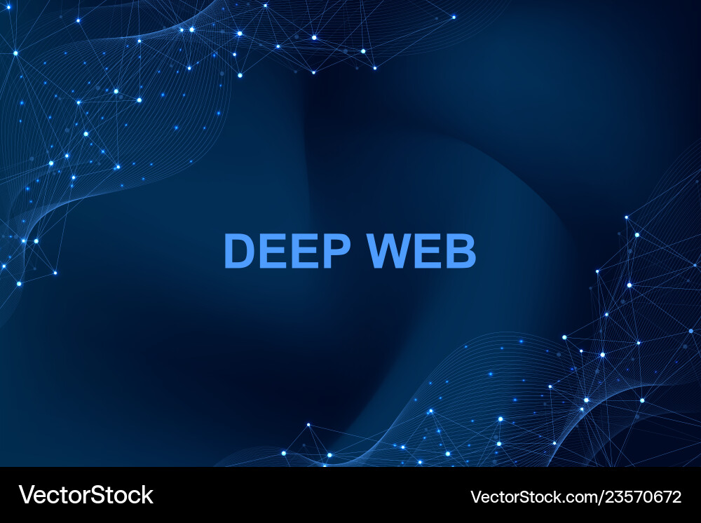 Futuristic Blockchain Network vector image