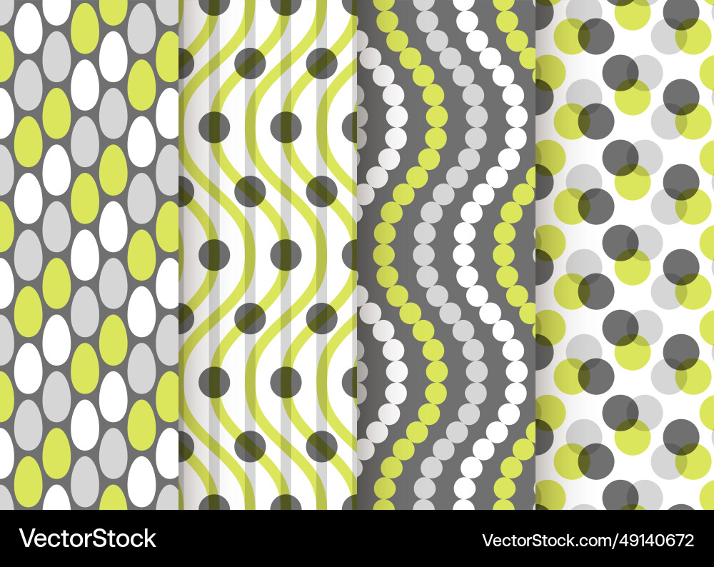 Geometric pattern set simple minimal olive Geometric pattern set simple minimal olive vector image