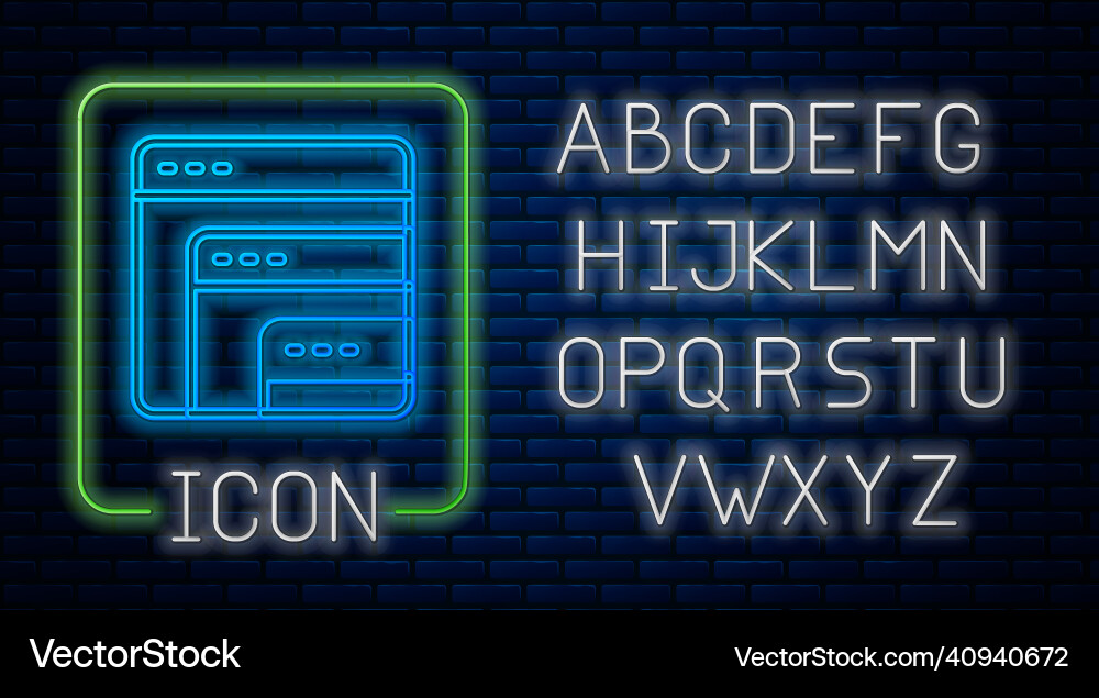 Glowing Neon Software Web-Entwickler Programmierung Glowing Neon Software Web-Entwickler Programmierung Vektorbild
