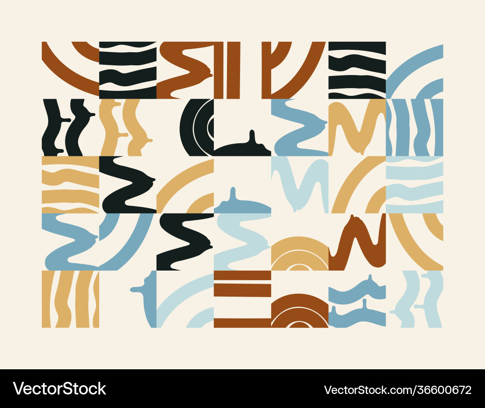 Hand-drawn abstract pattern design Vector Image