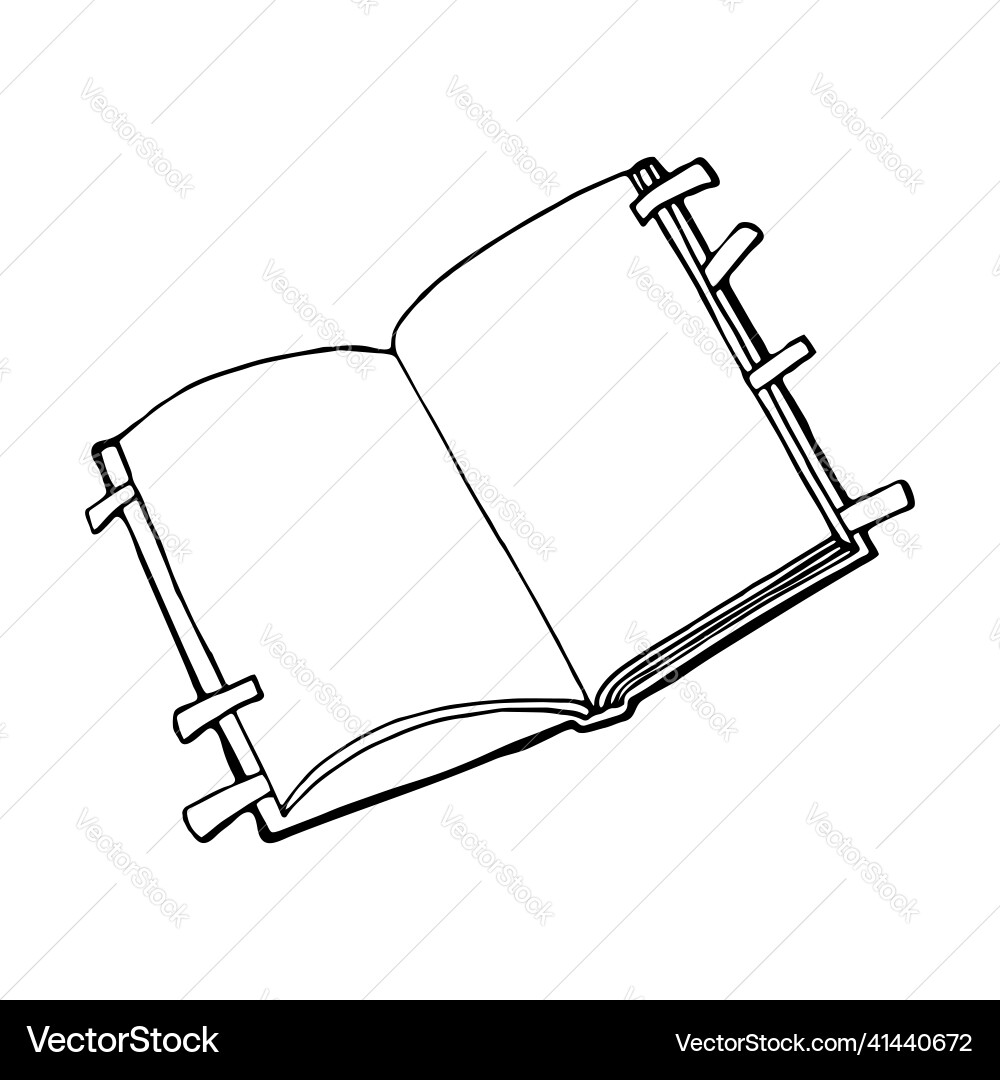 Isolated element the open book Vector Image