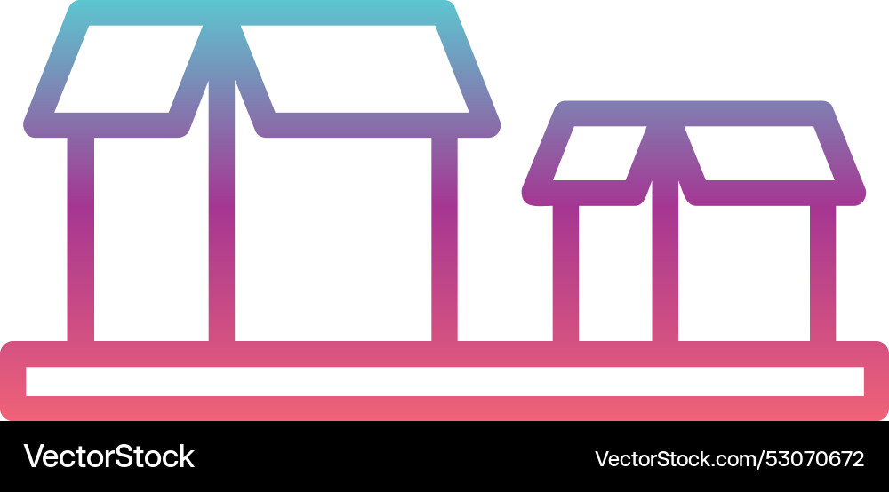 Packages line gradient design Vector Image