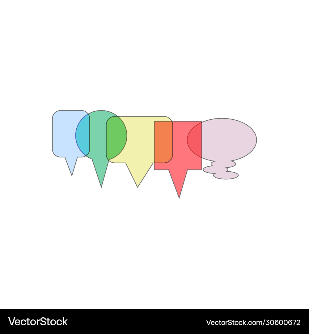 Thoughts on a white background window vector image