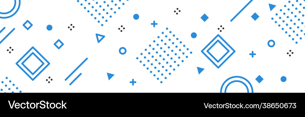 Abstract background with different geometric vector image