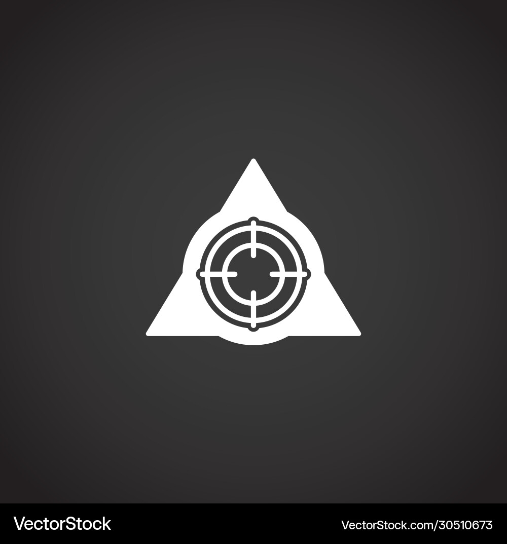 Aim related icon on background for graphic and web Aim related icon on background for graphic and web vector image