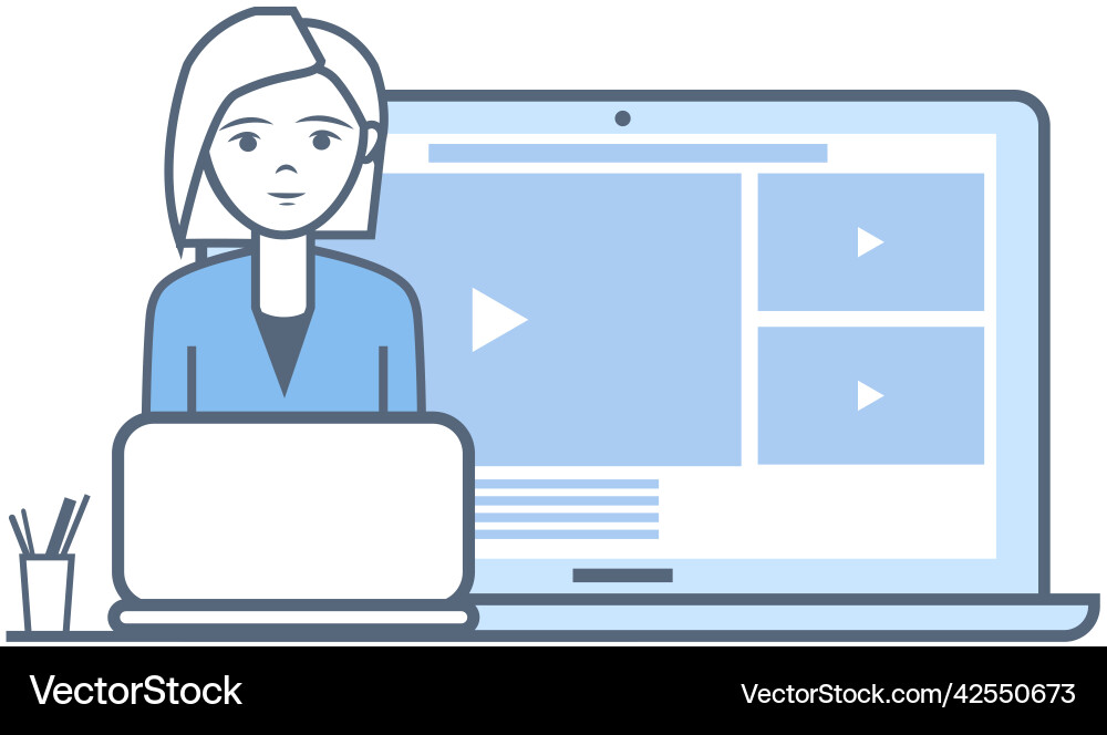 Broadcast program for electronic devices Broadcast program for electronic devices vector image