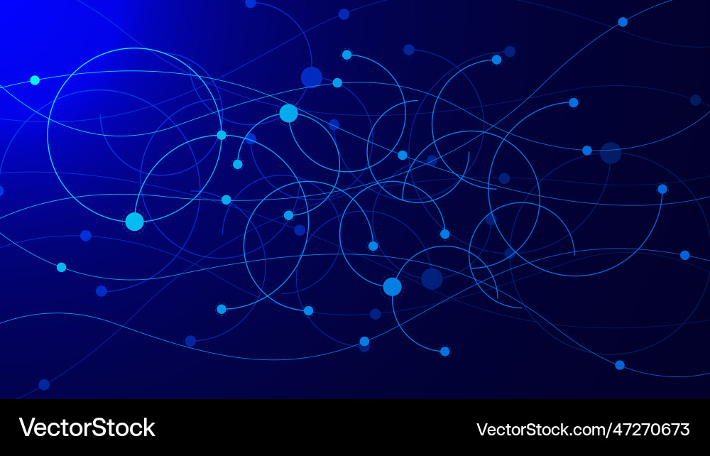 Connected dots and lines for networking Connected dots and lines for networking Vector Image