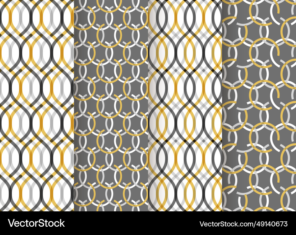 Geometric pattern set simple minimal orange Geometric pattern set simple minimal orange vector image