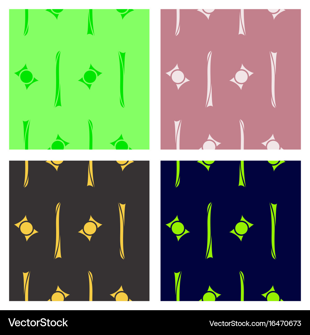 Oriental assembly of patterns Vector Image