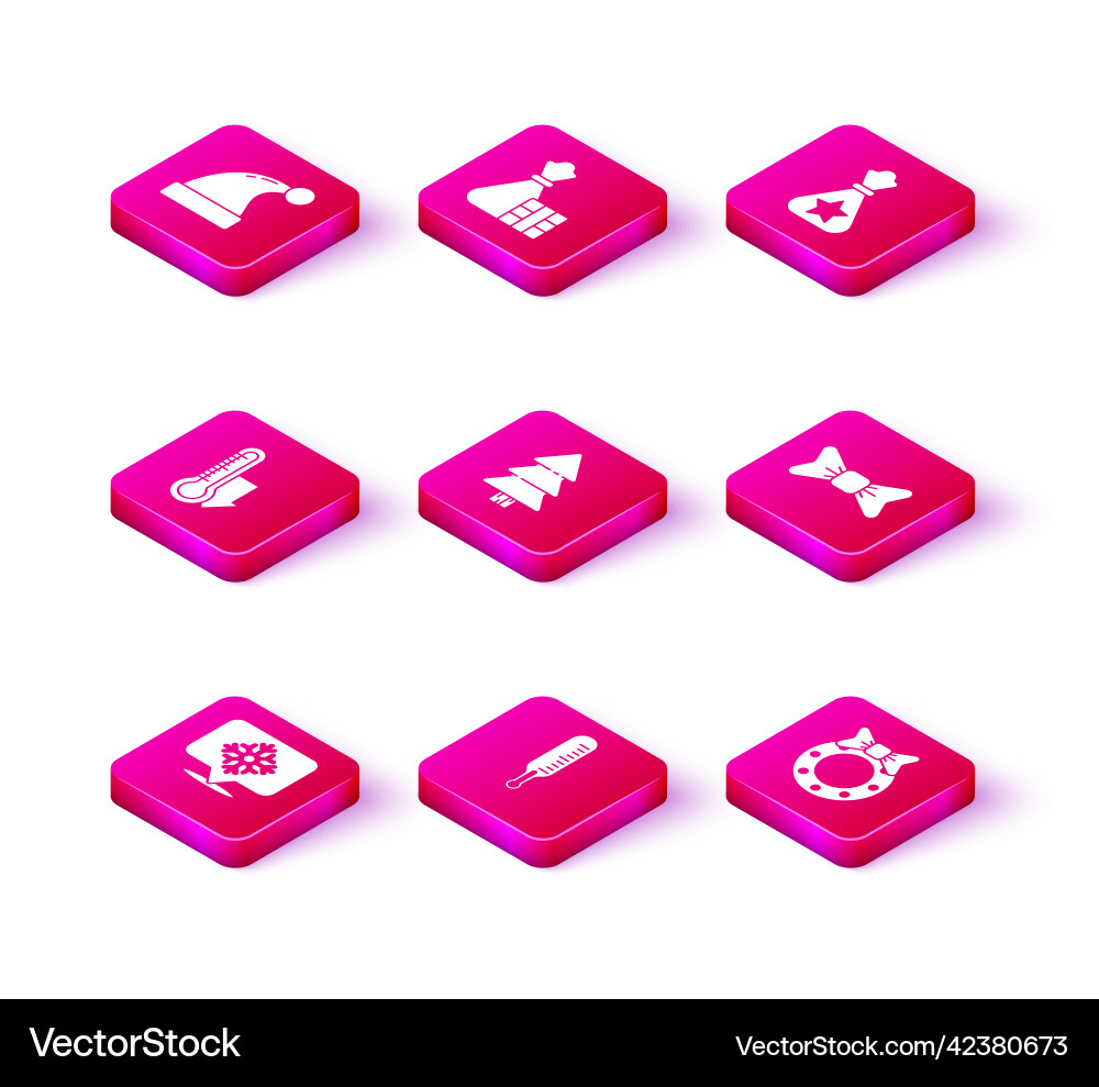 Set snowflake with speech bubble meteorology Vector Image