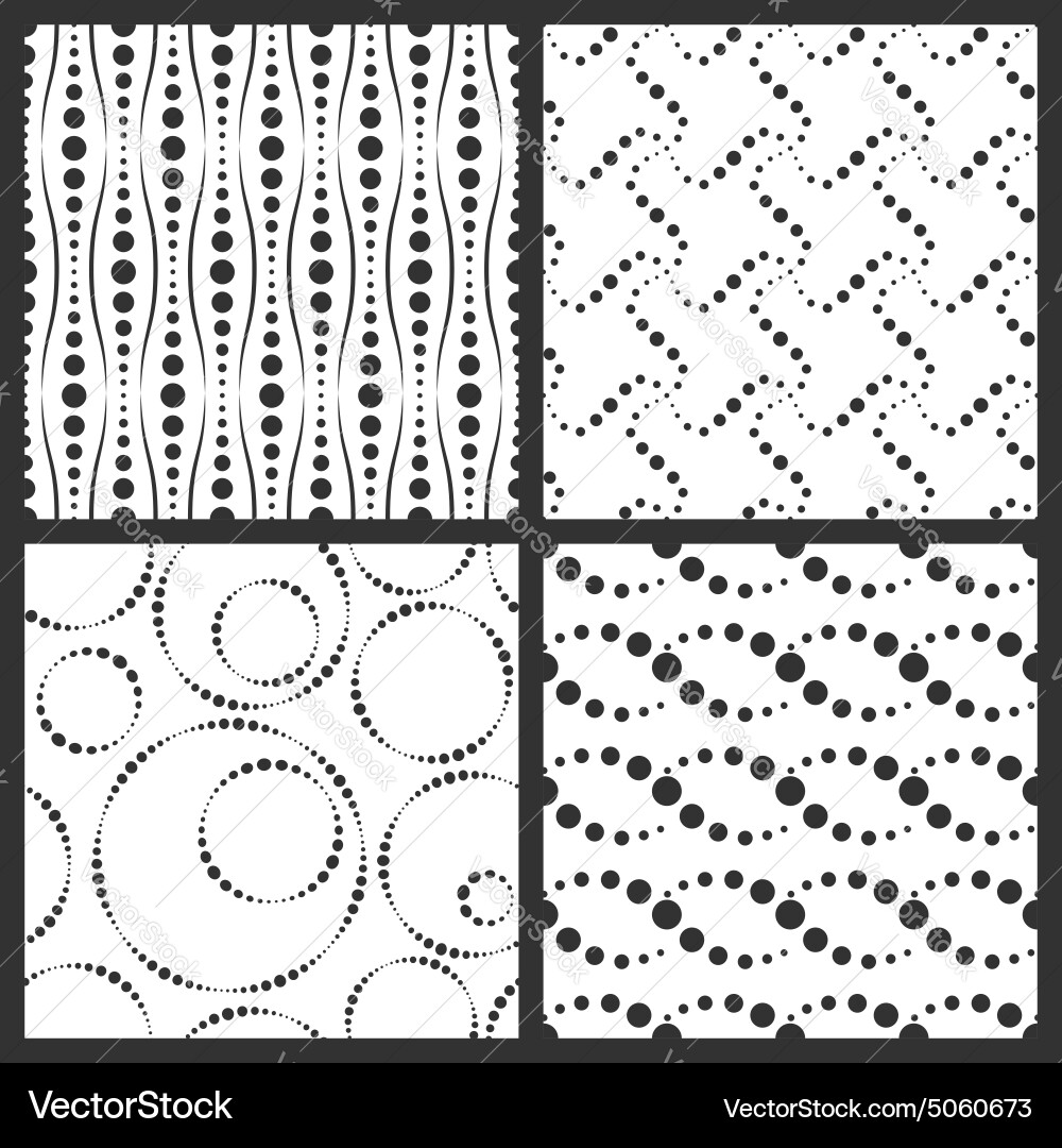 Simple textures backgrounds with dotted elements vector image