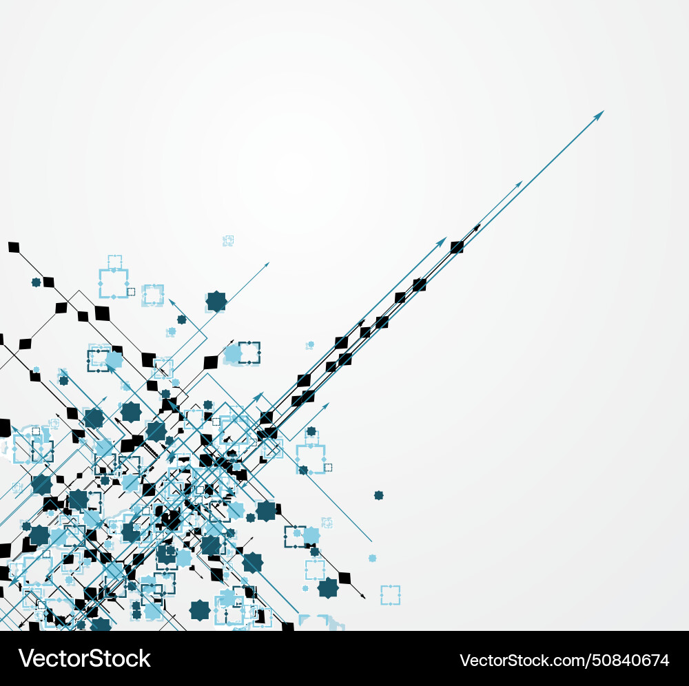 Abstract concept nano computer technology Abstract concept nano computer technology vector image