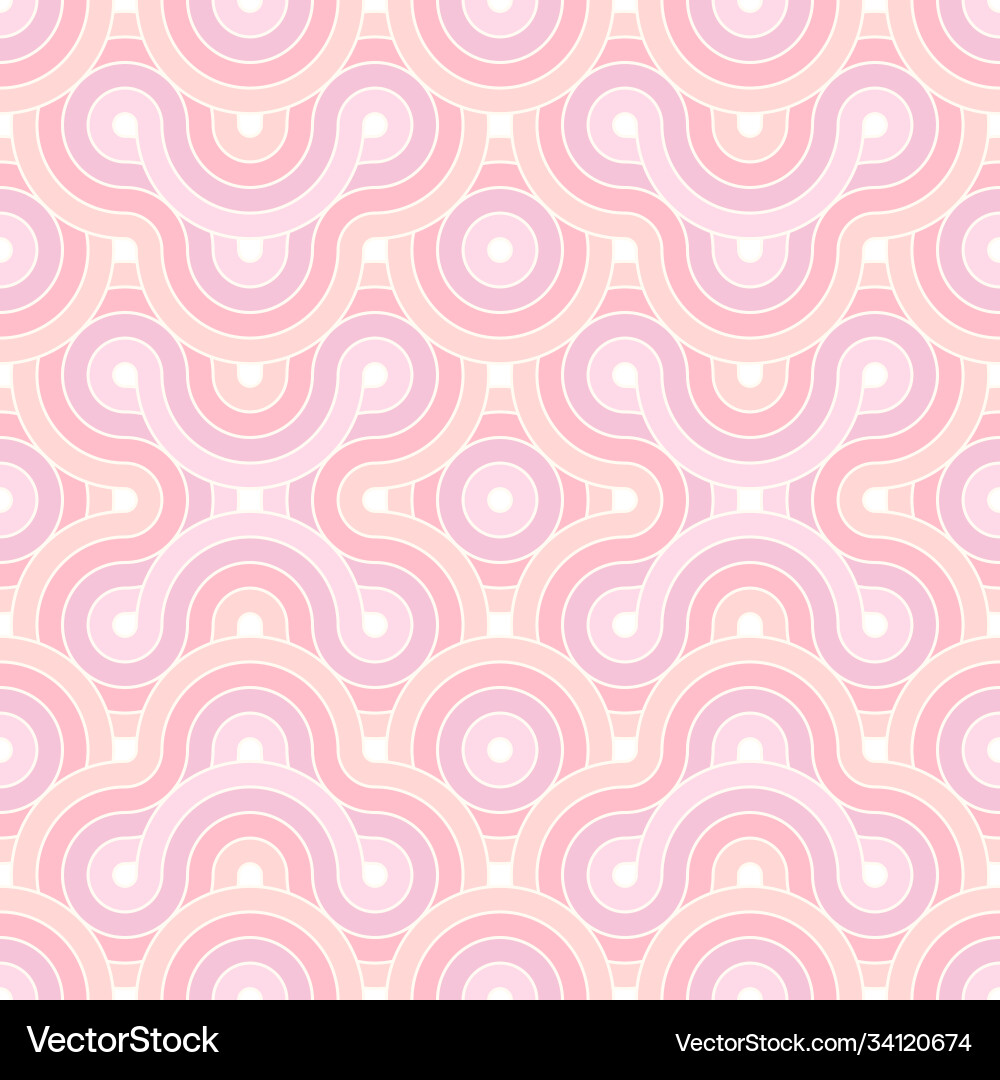Abstract ripple wave seamless pattern background vector image