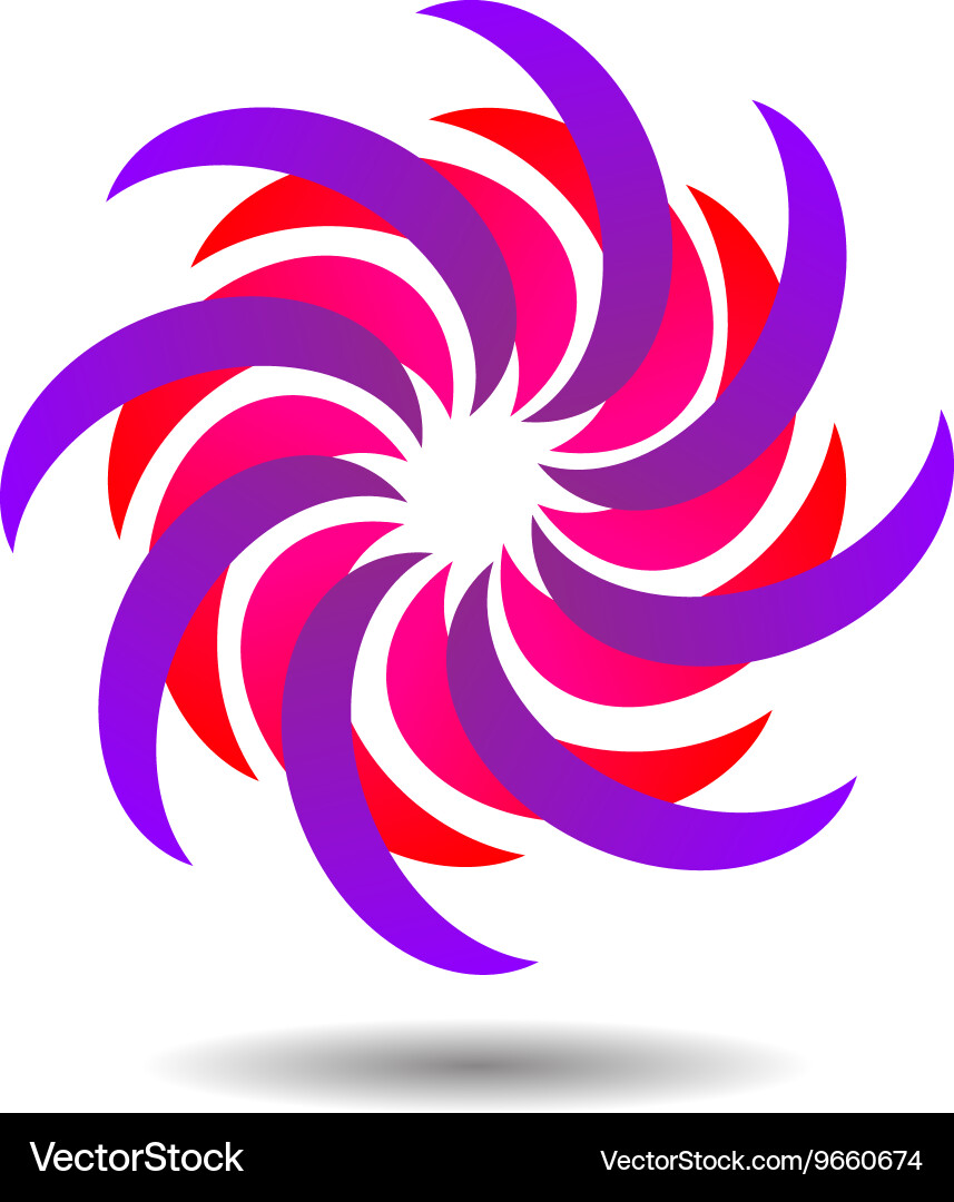 Abstract sun Royalty Free Vector Image - VectorStock