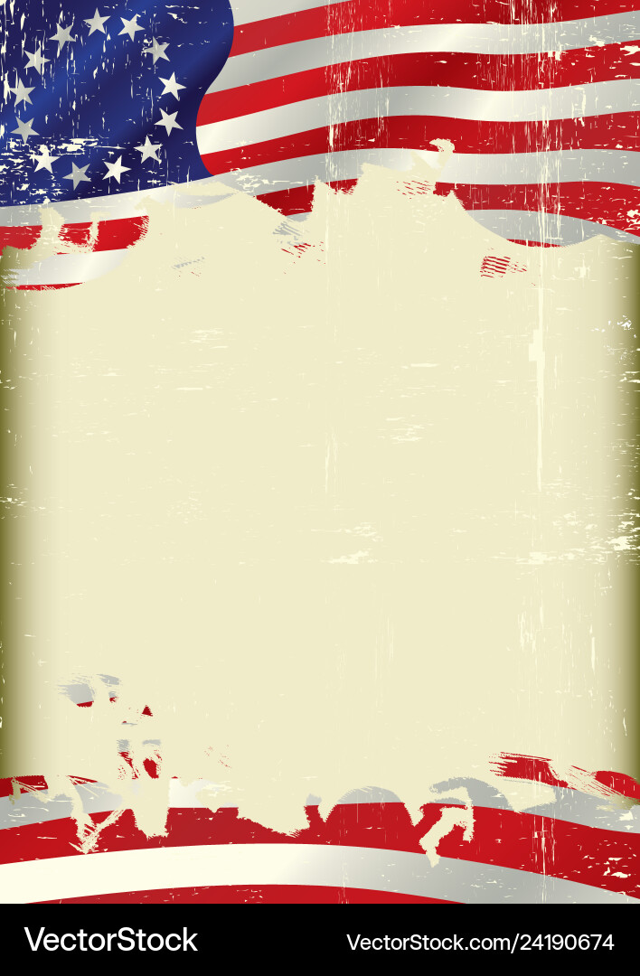 Betsy Ross Flag Grunge Vector Image