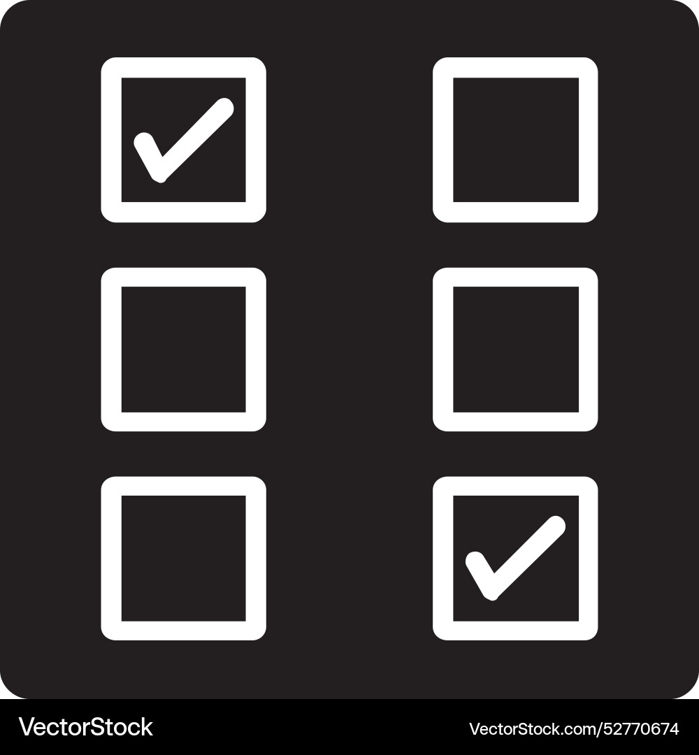 Checkbox icon design vector image
