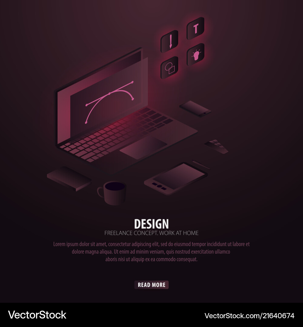 Designer can use for web banner Vector Image