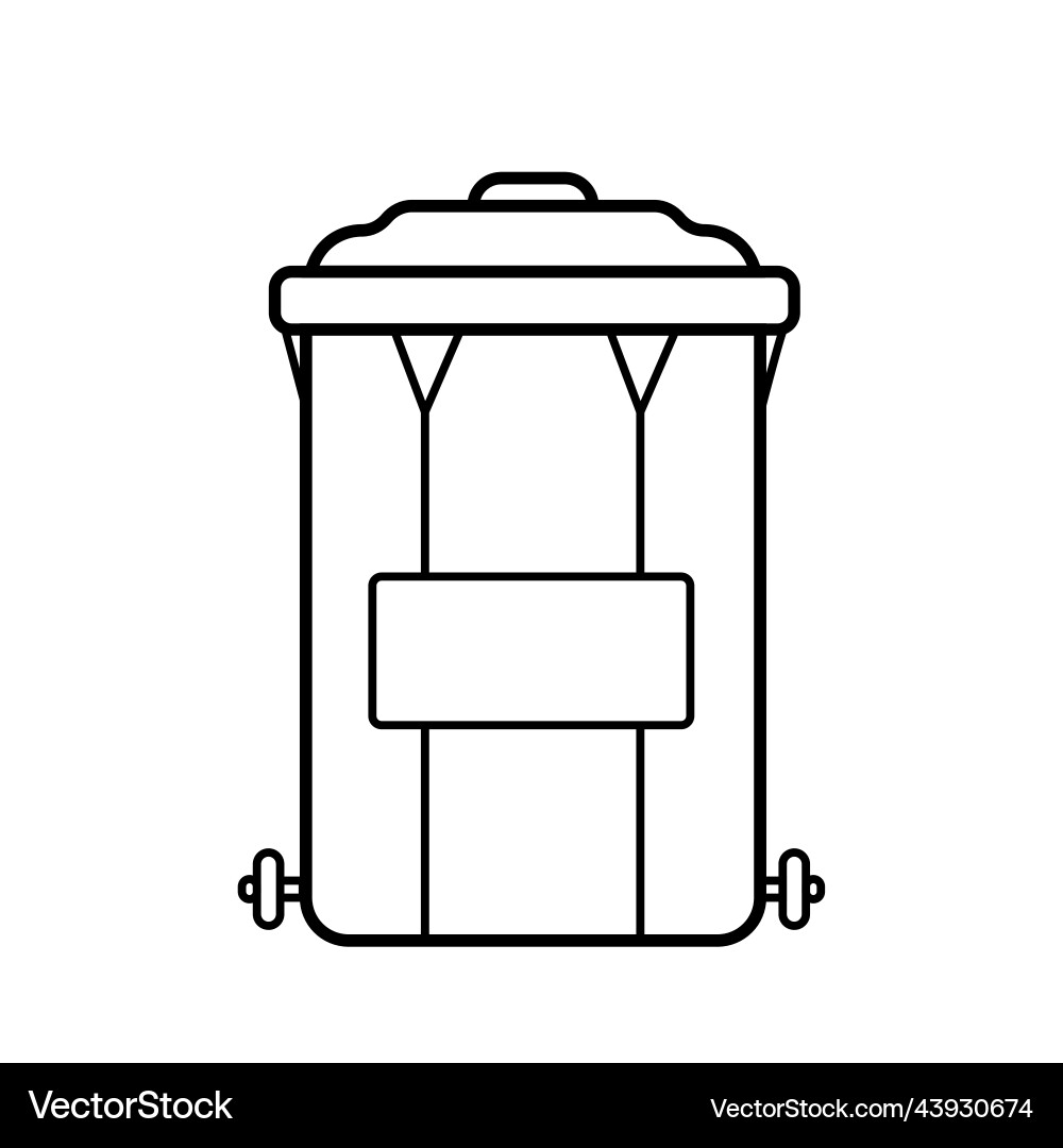 Garbage can and container Garbage can and container vector image