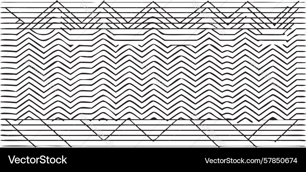 Geometric wave pattern abstract background Vector Image