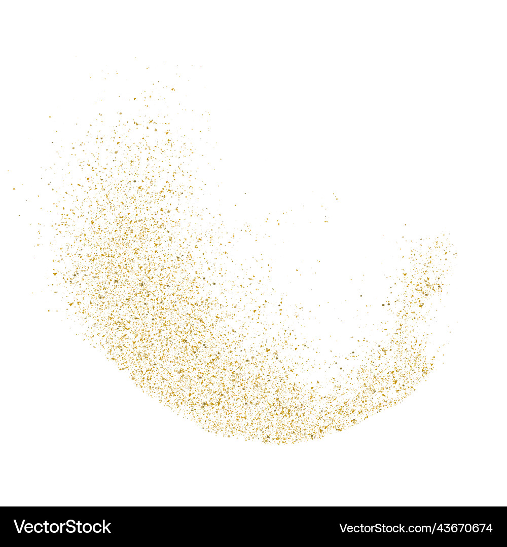 Glitter gold background sparkle dust Glitter gold background sparkle dust vector image