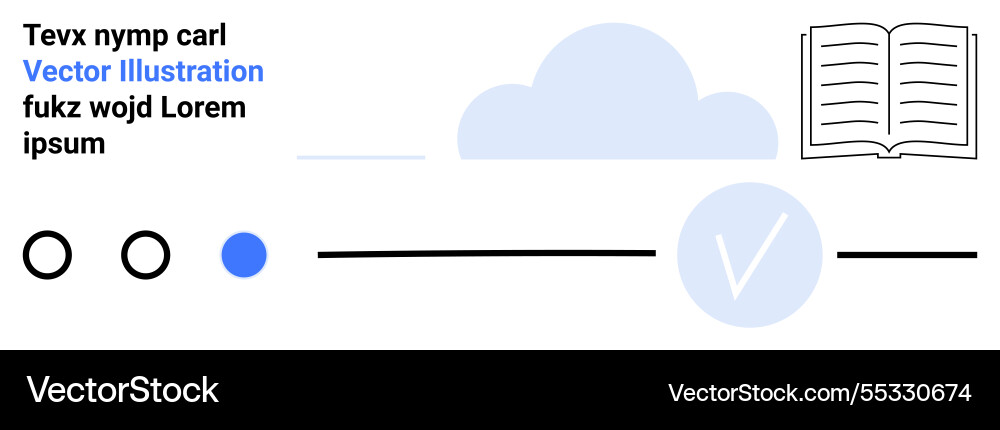 Interactive cloud-based learning with checkmarks Interactive cloud-based learning with checkmarks vector image
