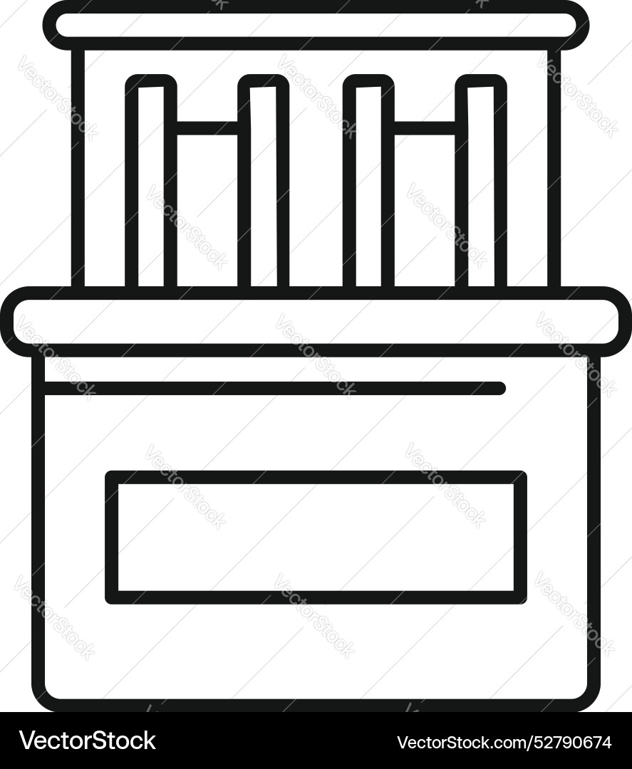 Modern electronic device with buttons showing vector image