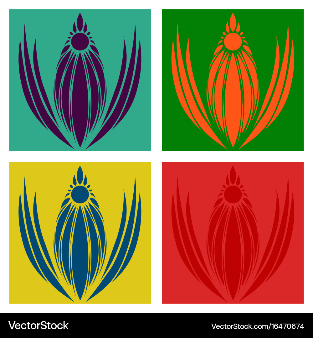 Oriental assembly of patterns Vector Image