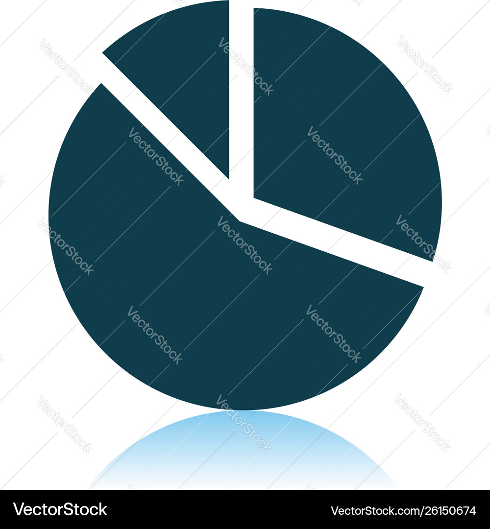 Pie Chart Icon - Circular Data vector image