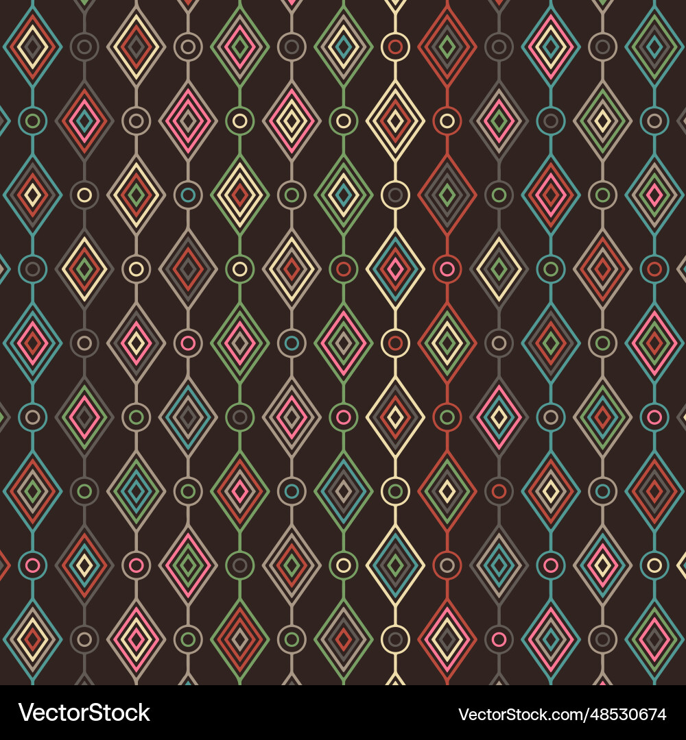 Retro Pattern Background Vector Image