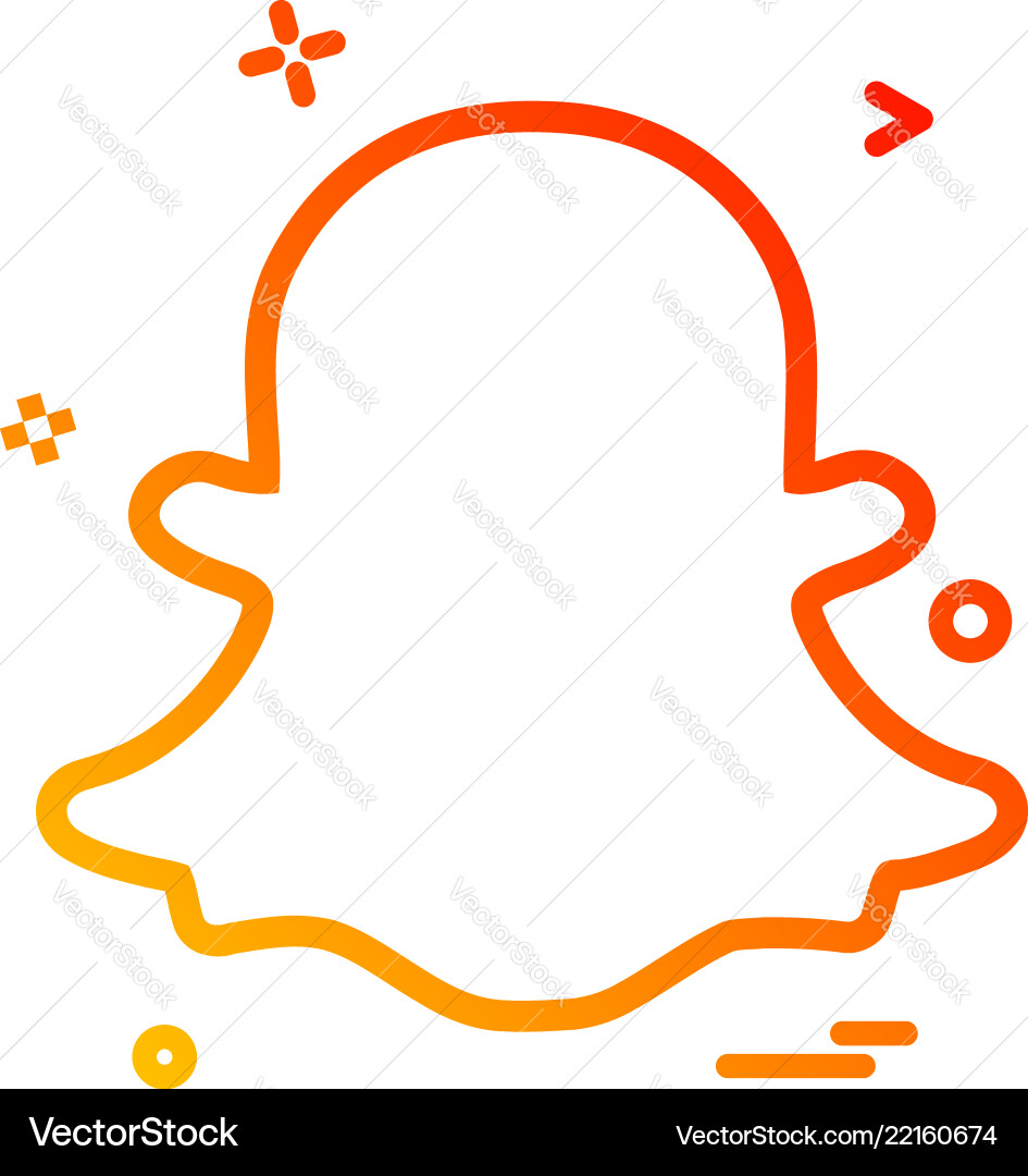 Snapchat icon design – Royalty-Free Vector | VectorStock, image size:945x1080